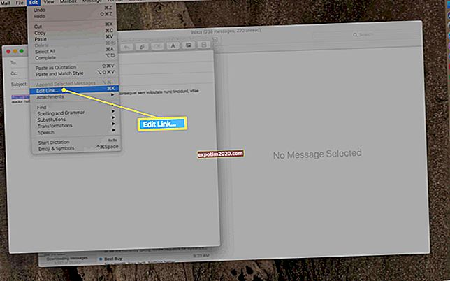 Как да създадете хипервръзка в Mac Mail